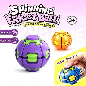 Spinning Fidget Ball – Tactile Stress Relief & Focus Toy