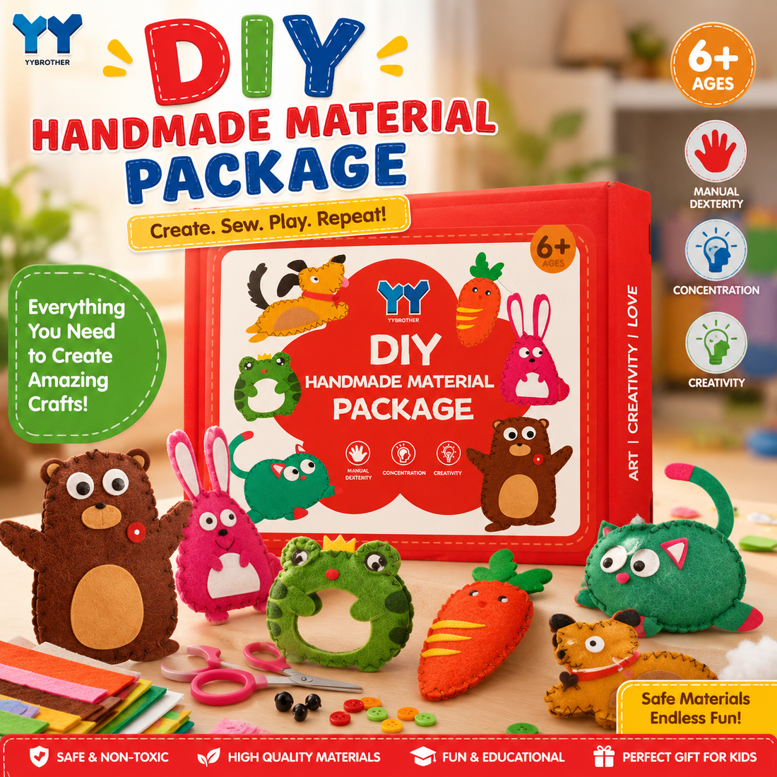 DIY Craft Sewing Kit for Kids