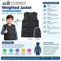 Sensory weighted vest/jacket for hyperactive sensory seekers