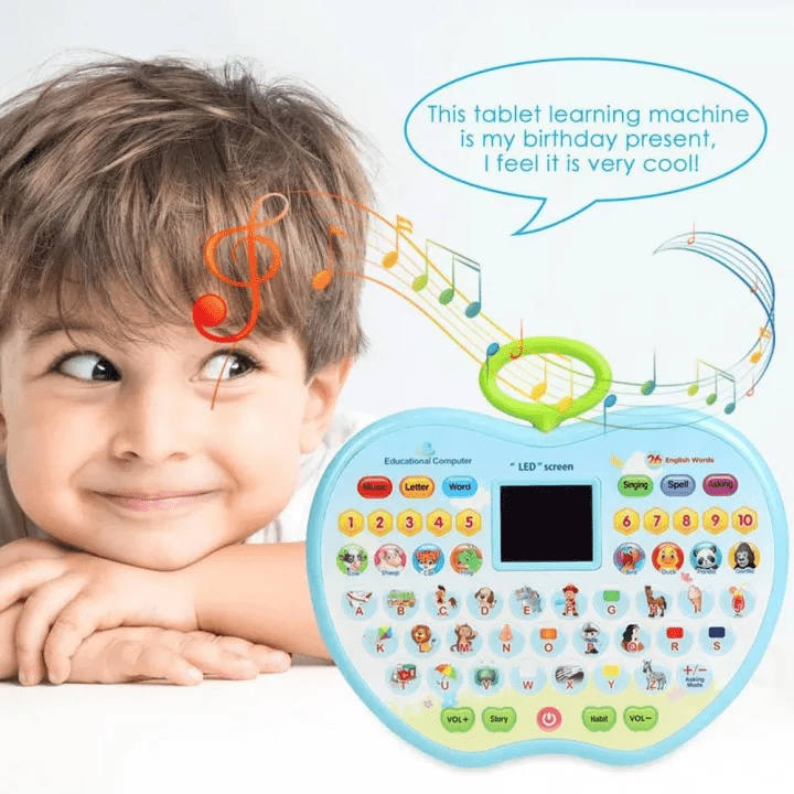Learning Laptop For Kids Apple Shape