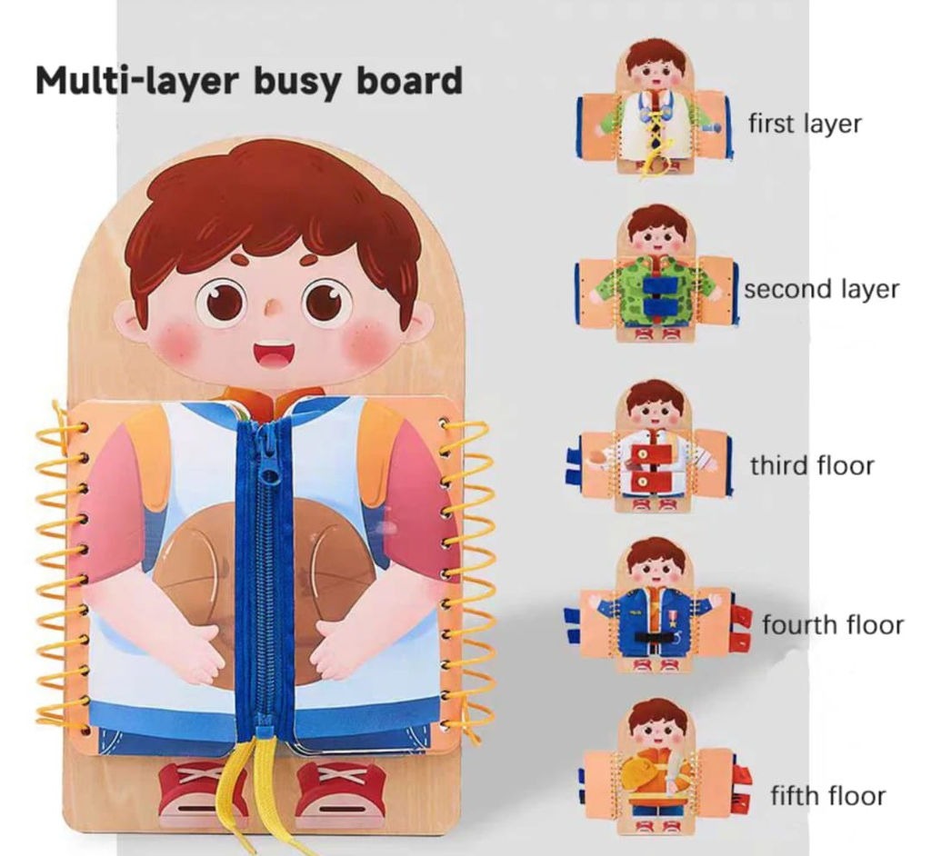 Montessori Dressing Skills Busy Book