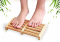 Dual Wooden Foot Massager Roller