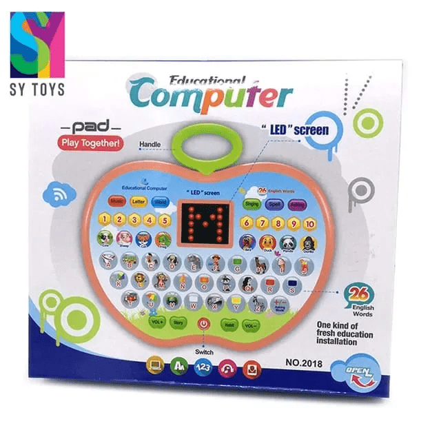 Learning Laptop For Kids Apple Shape