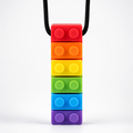 Rainbow Bricks Sensory Chew Necklace