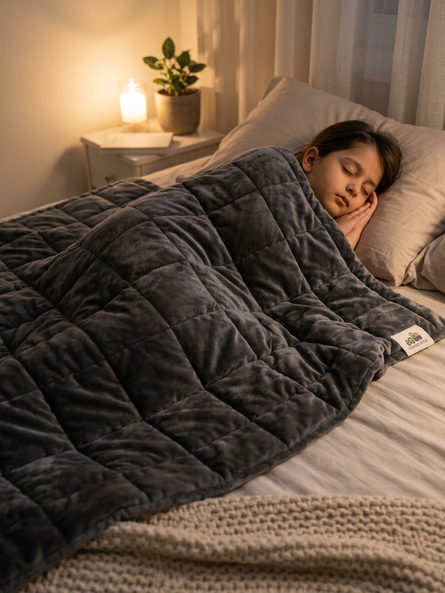 Imported high quality weighted blanket for deep pressure comfort (Preloved)
