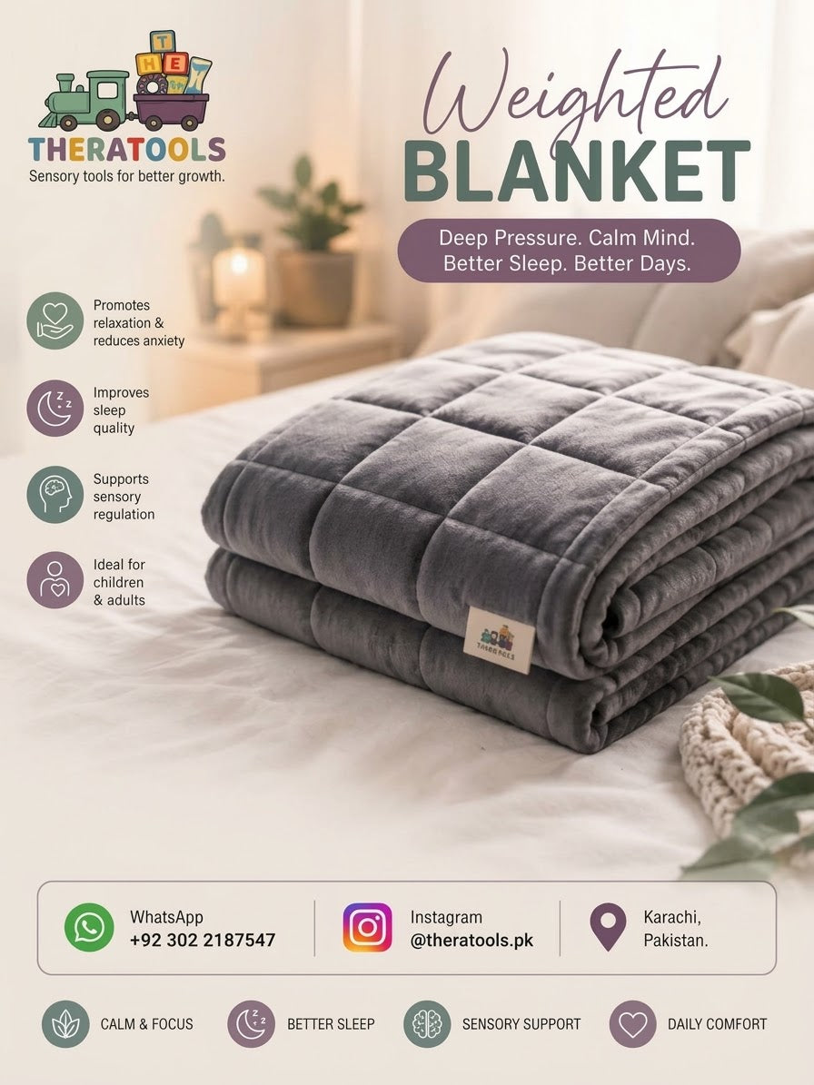 Imported high quality weighted blanket for deep pressure comfort (Preloved)