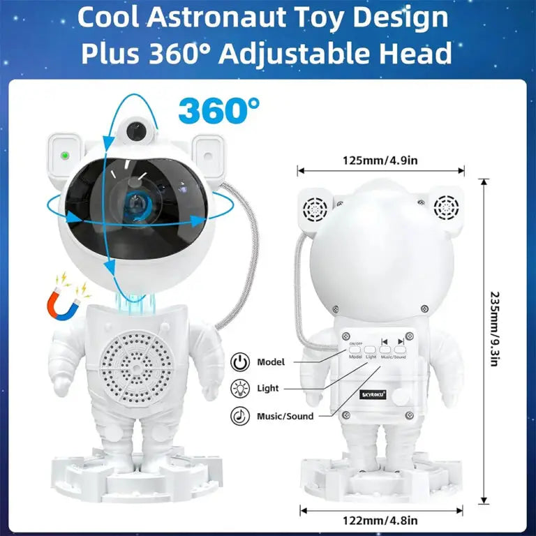 Astronaut Galaxy Star Projector with Bluetooth Speaker