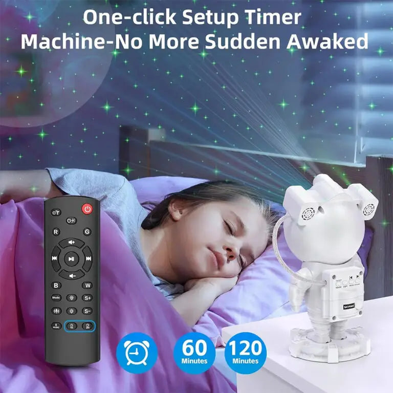 Astronaut Galaxy Star Projector with Bluetooth Speaker