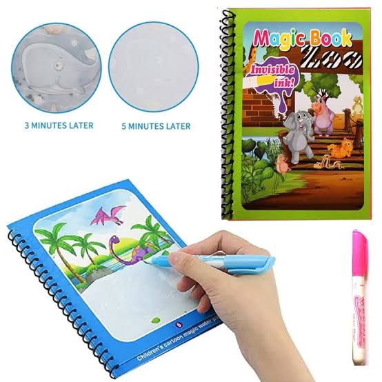 Reusable Magic Water Coloring Book (Mess-Free Painting)
