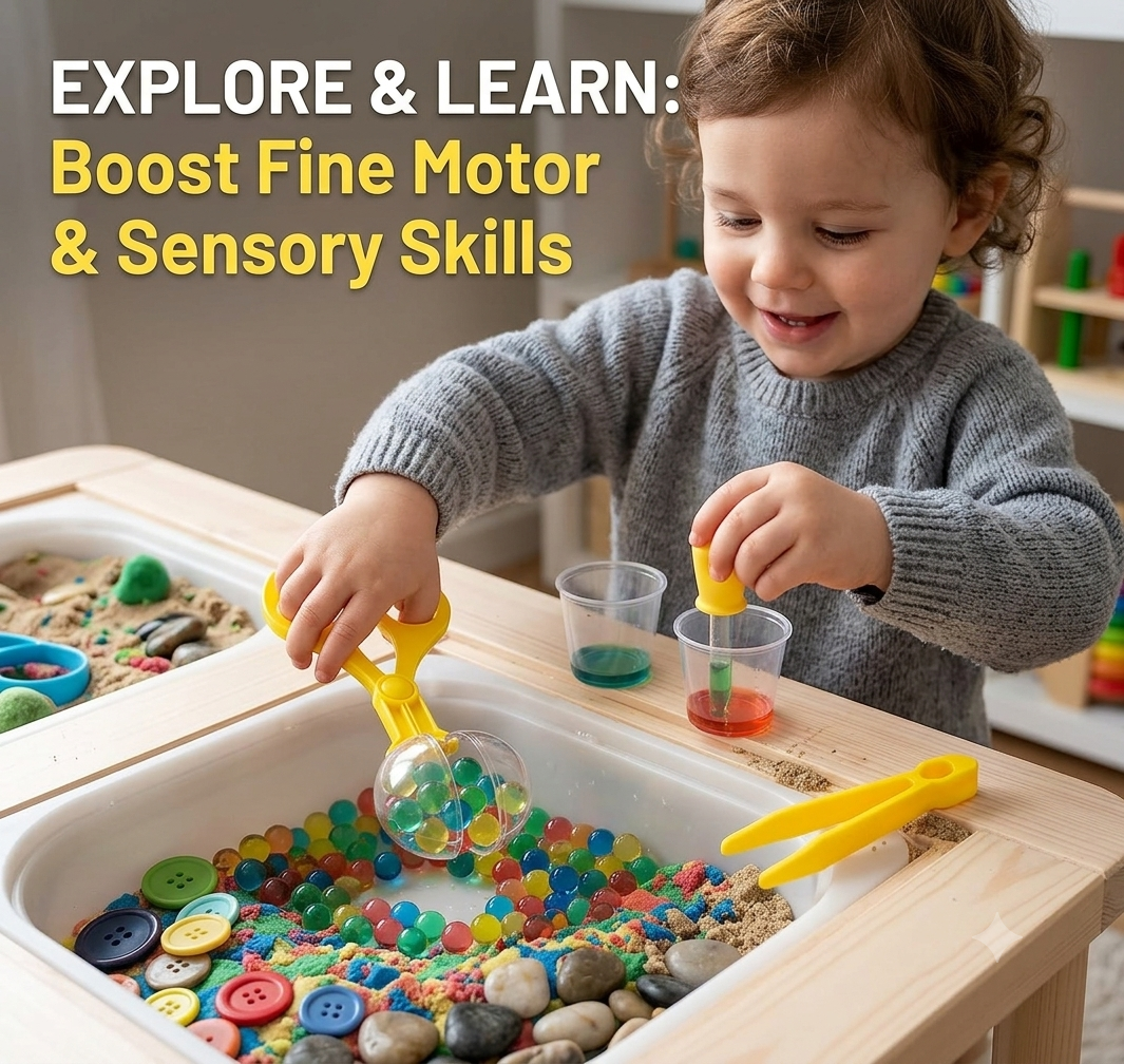 Kids 3-Piece Fine Motor Sensory Tool Set