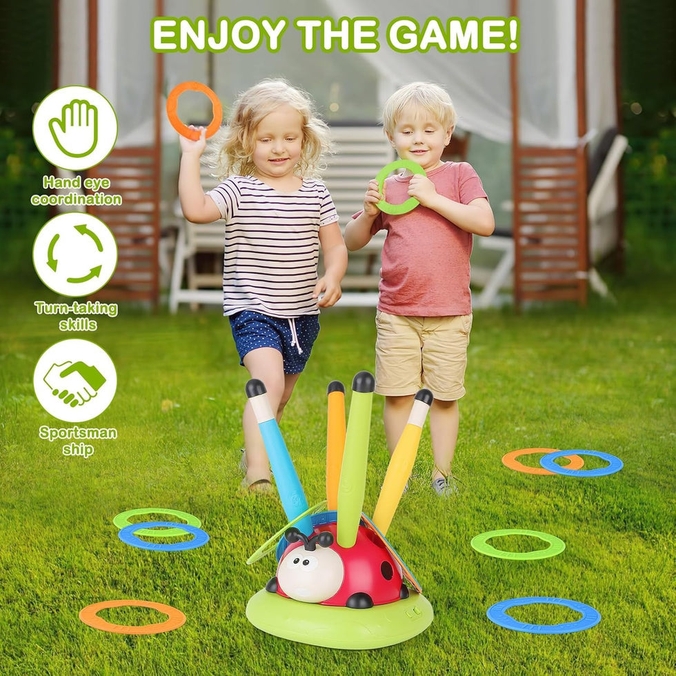 3-in-1 Activity Toy Set Ladybug RC Sports with Rocket Launcher