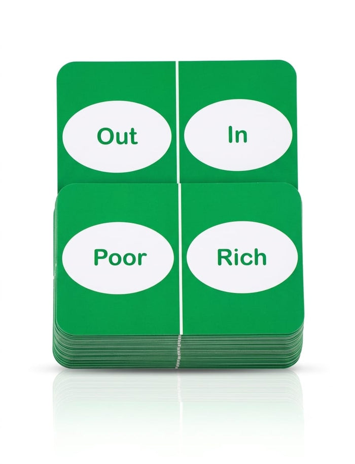 Action Verbs Flash Cards for Kids – 24 Double-Sided Educational Learning Cards