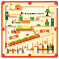 Magnetic Maze Beads Board