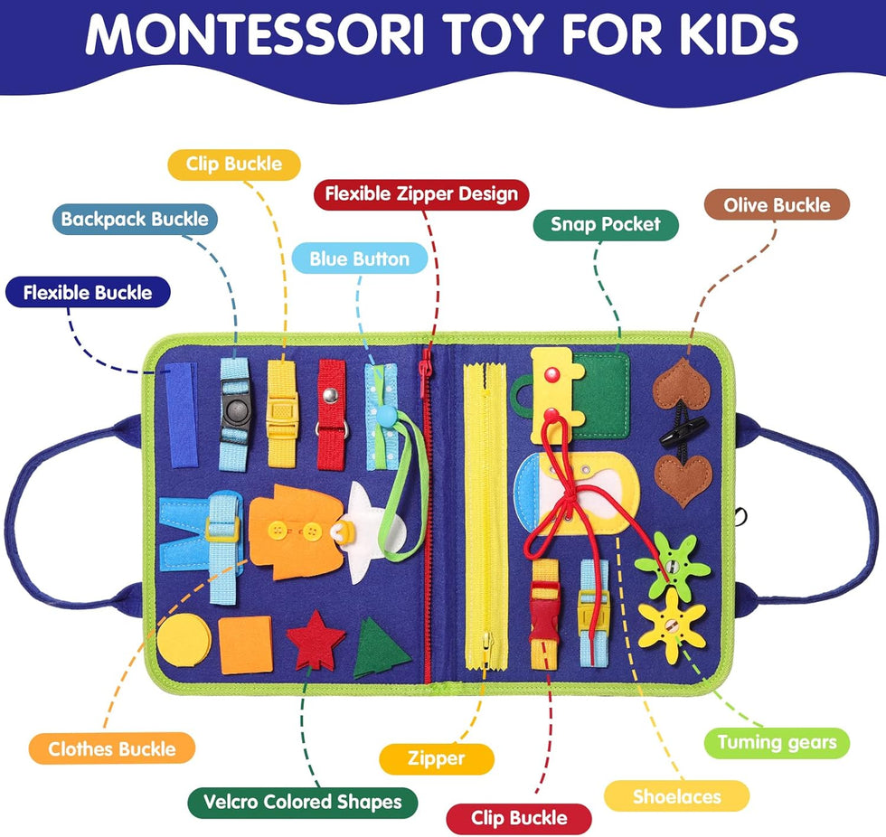 Kids Educational Busy Book (3 pages)