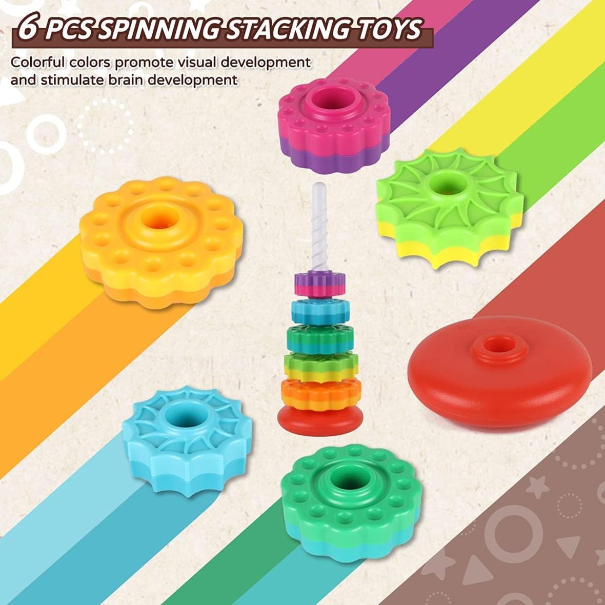 Rainbow spin tower