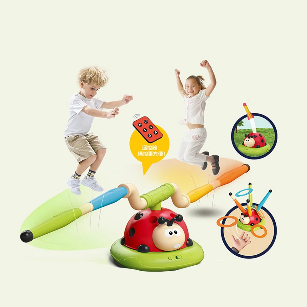 3-in-1 Activity Toy Set Ladybug RC Sports with Rocket Launcher