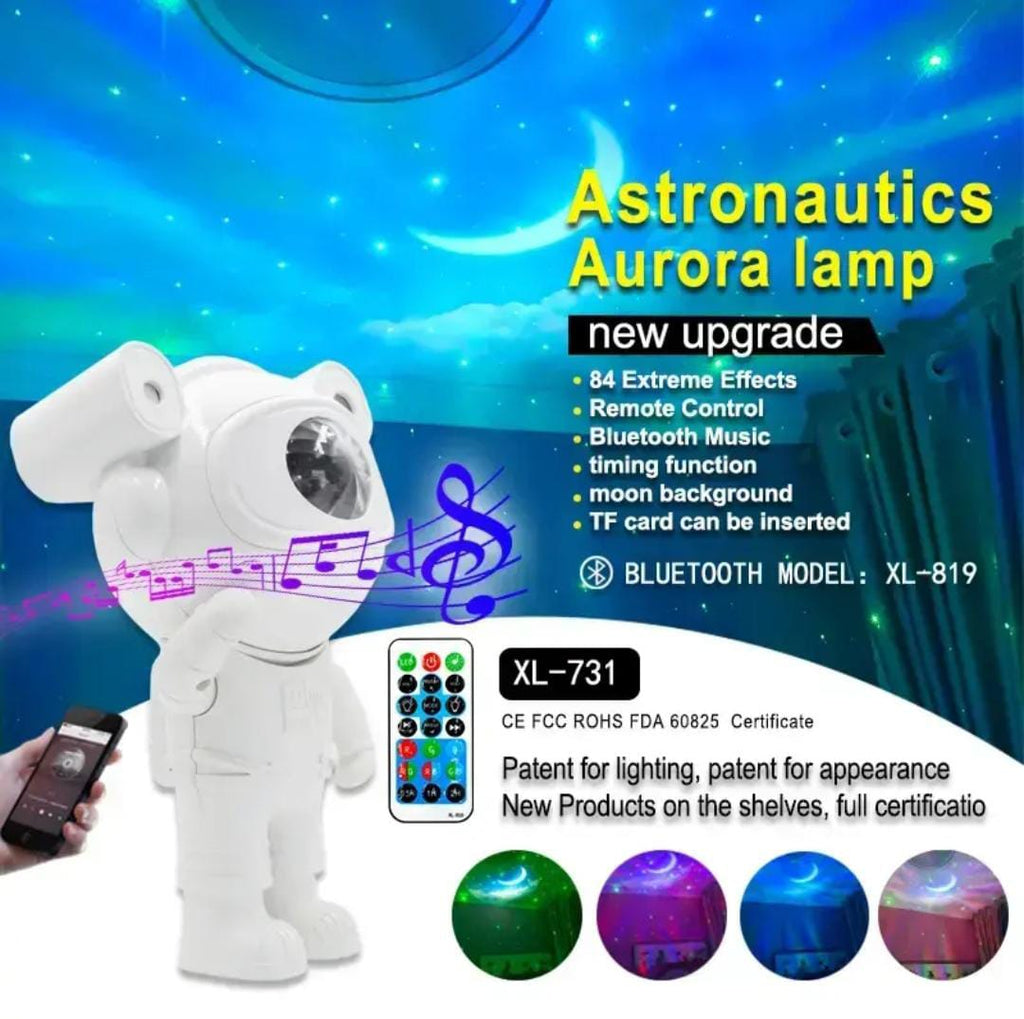Astronaut Galaxy Star Projector with Bluetooth Speaker
