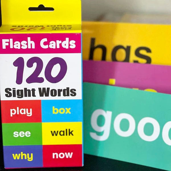 120 Sight Words Flash Cards