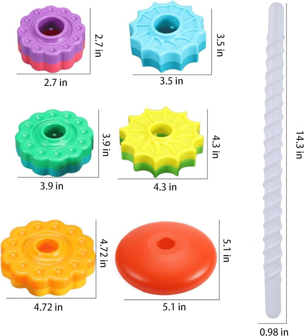 Rainbow spin tower