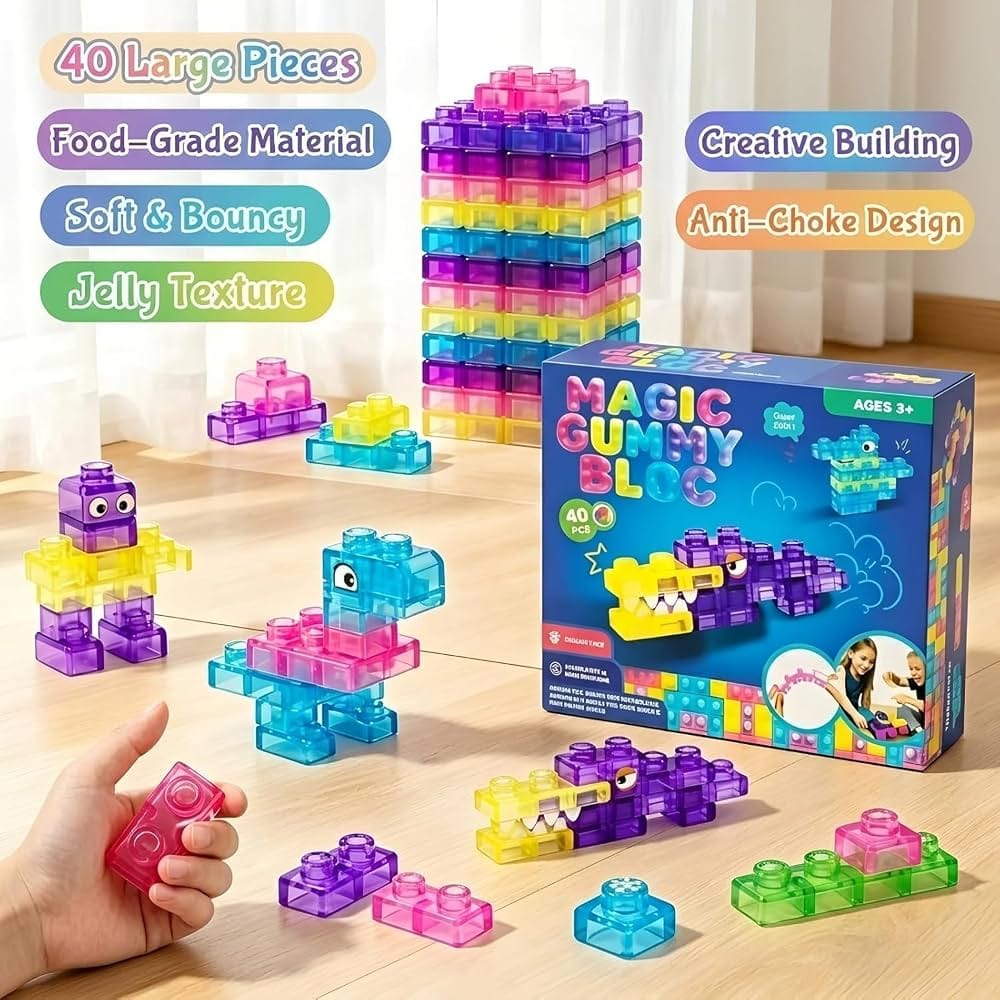 Sensory Jelly Blocks (40 Pcs)