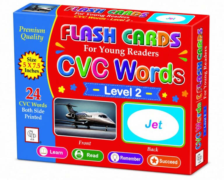 CVC Words Flash Cards – Level 2 (For Young Readers)