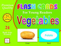 Vegetables Flash Cards for Young Readers.