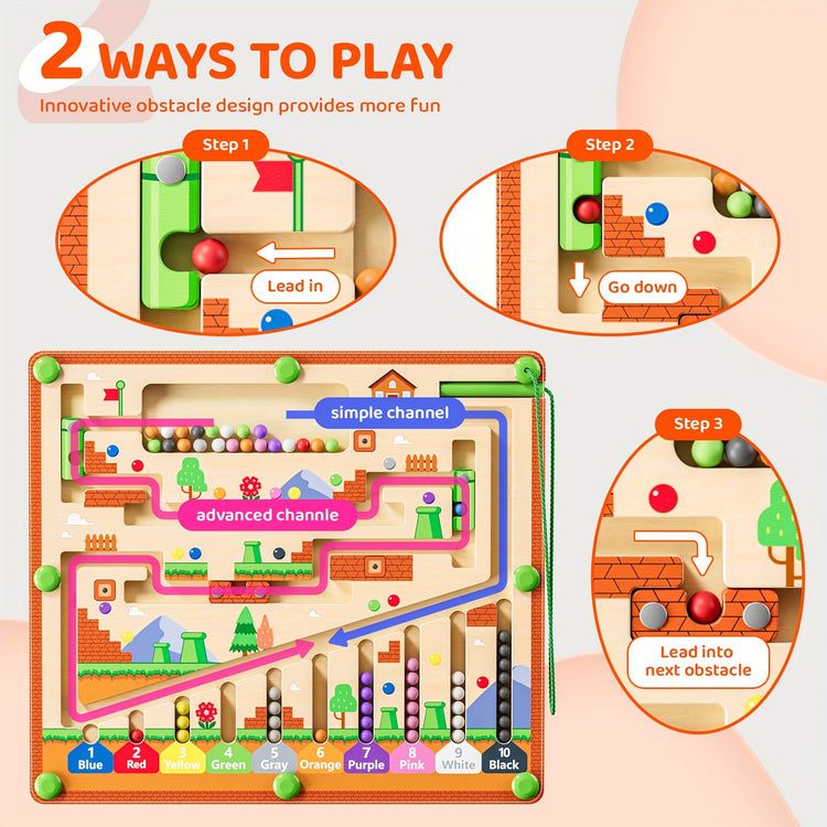 Magnetic Maze Beads Board