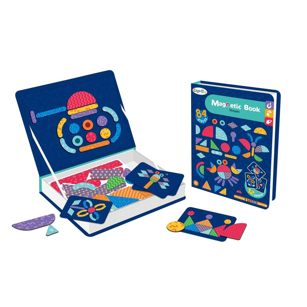 Magnetic geometric shapes puzzle activity