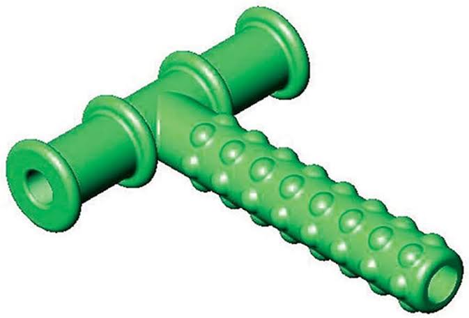 Green knobby chewytube