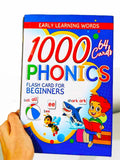 1000 Phonics Flash Cards for Beginners (64 Double-Sided Jumbo Cards)